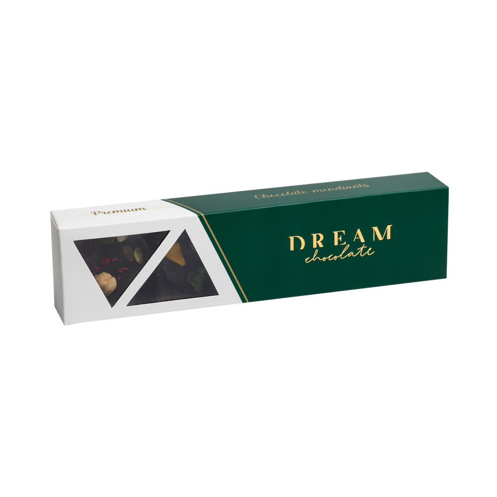 Dream Dark Chocolate Mendiants With Nuts and Dried Fruits 100g
