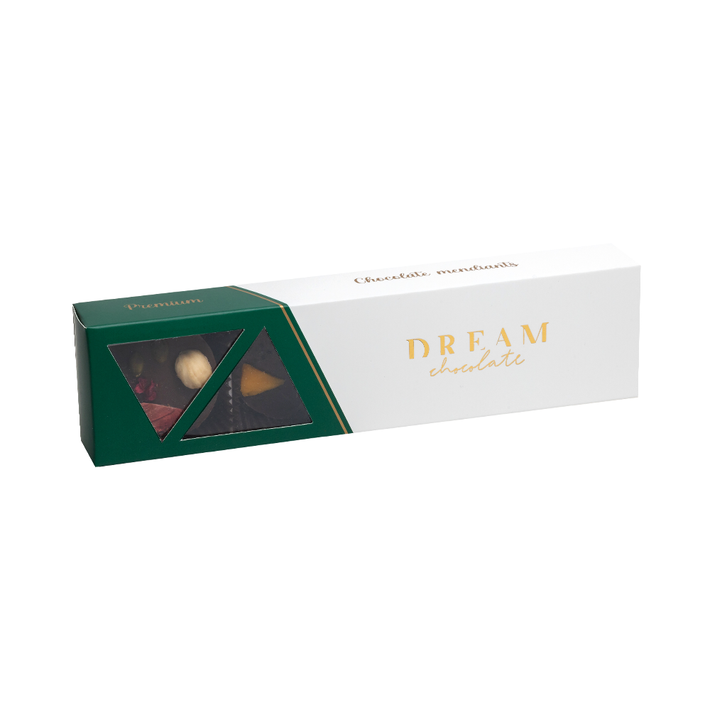 Dream Milk Chocolate Mendiants With Nuts and Dried Fruits 100g